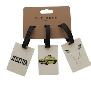 🆕 Rae Dunn Mini Luggage Travel Tags 3 Pack